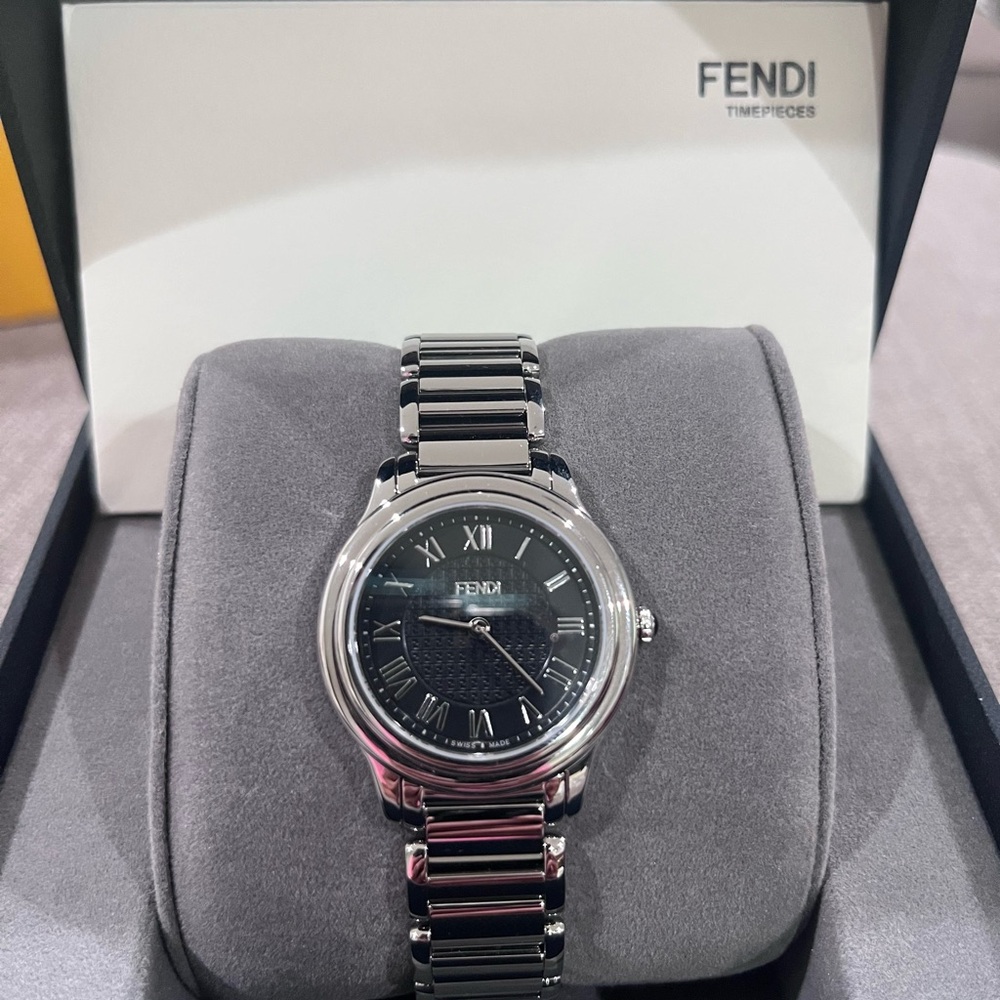 Fendi Watch Black Dial in Stainless Steel